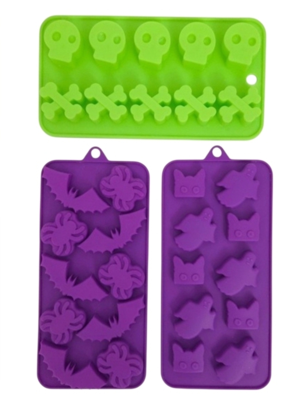 Wilton Halloween Flexible Silicone Chocolate Candy Mold (Set of 3)